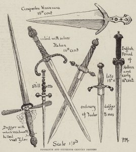 Poignards des XVe et XVIe siècles - Percy Macquoid